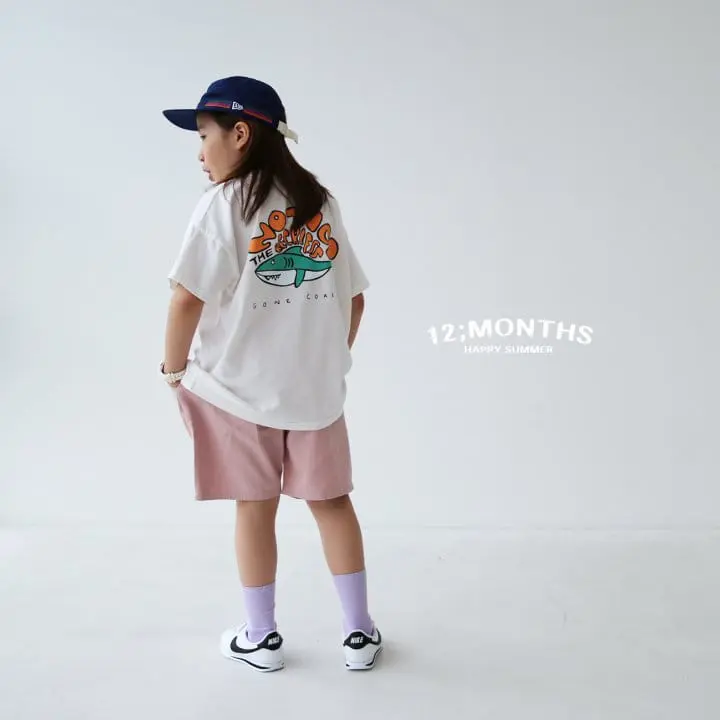 12 Month - Korean Children Fashion - #littlefashionista - Shark Tee With Mom - 4