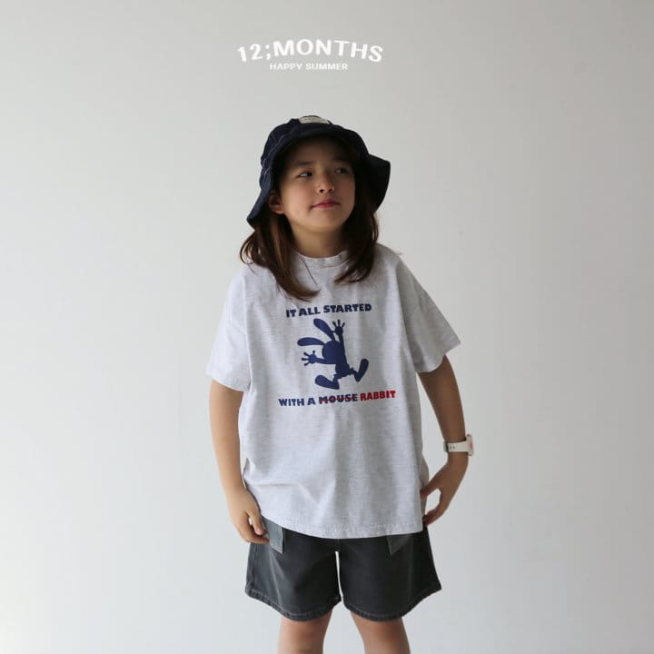 12 Month - Korean Children Fashion - #magicofchildhood - Rabbit Tee  With MOM - 6
