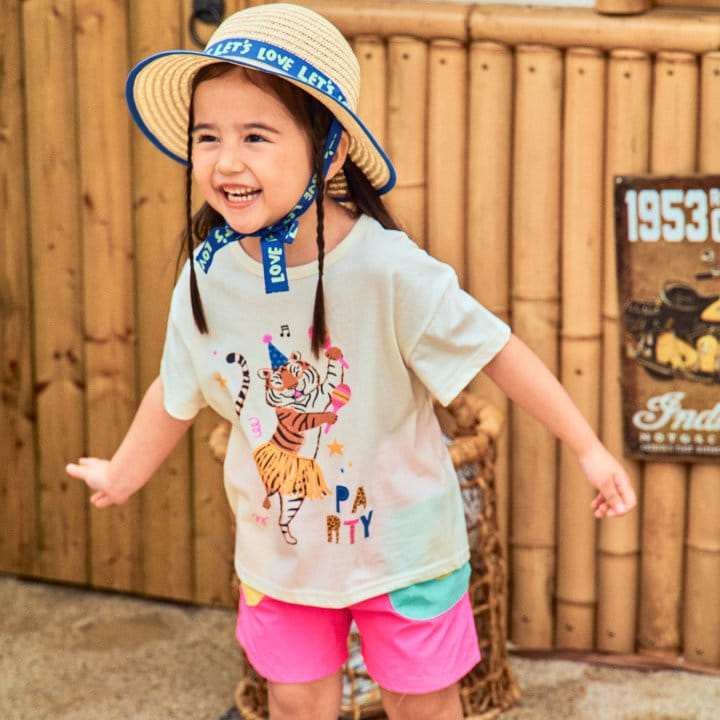 1St Blue - Korean Children Fashion - #childofig - Party Tiger Tee - 2