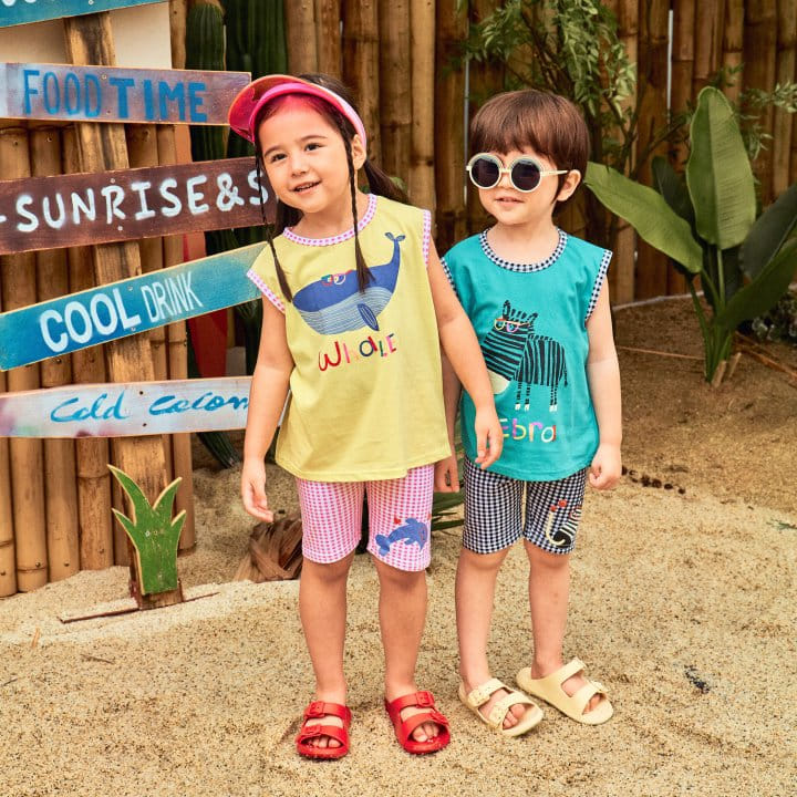 1St Blue - Korean Children Fashion - #childrensboutique - Glasses Animal Tee - 2