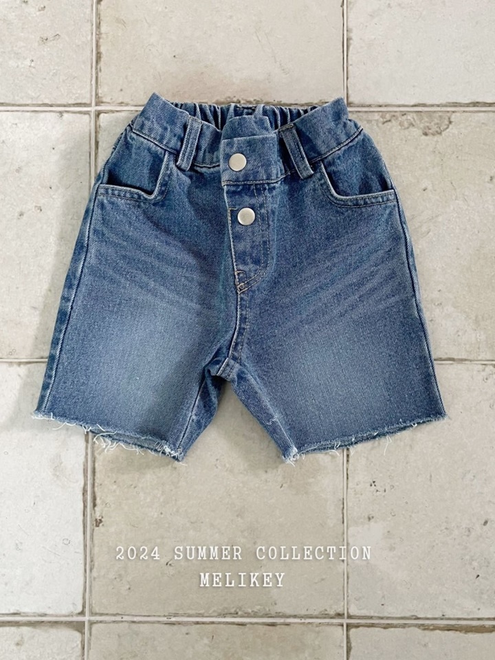 Unbalance Denim Shorts
