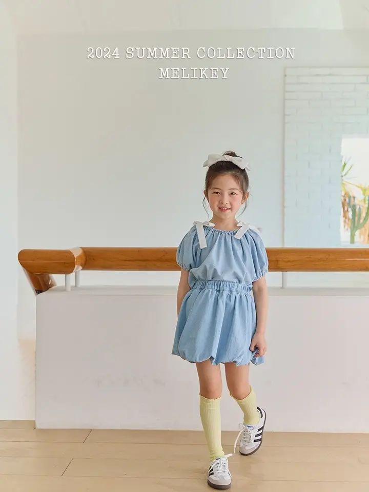 Denim Banding Blouse