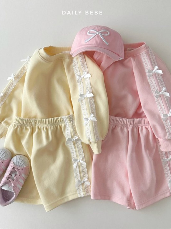 Tape Ribbon Short Top Bottom Set