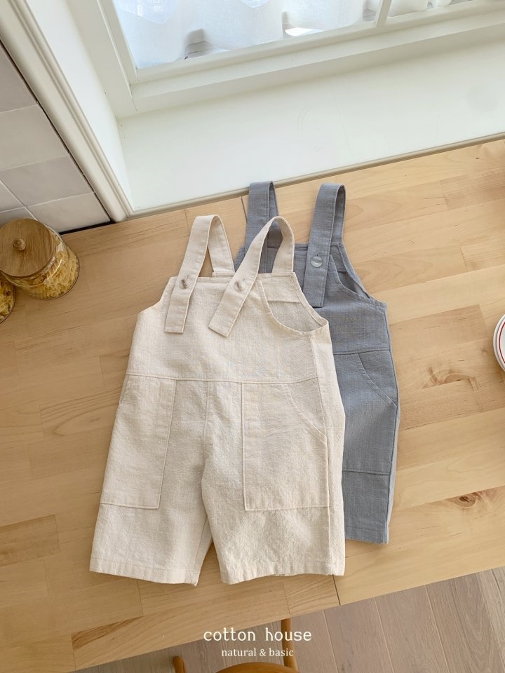Linen Dungarees Jumpsuit