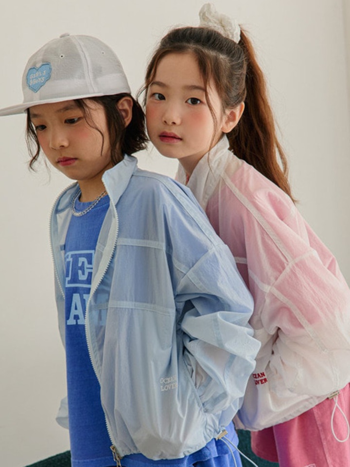 See Through Slit Windbreaker