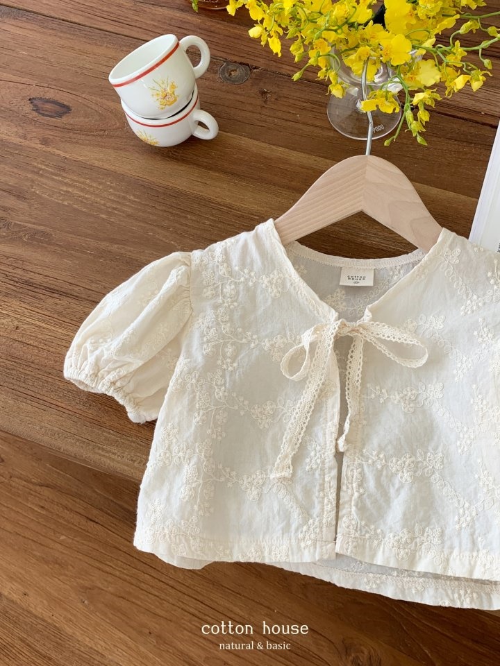 Maju String Embroidery Cardigan