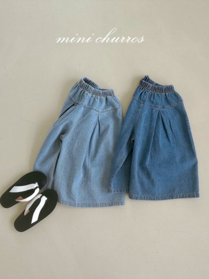 Wide Denim Pants
