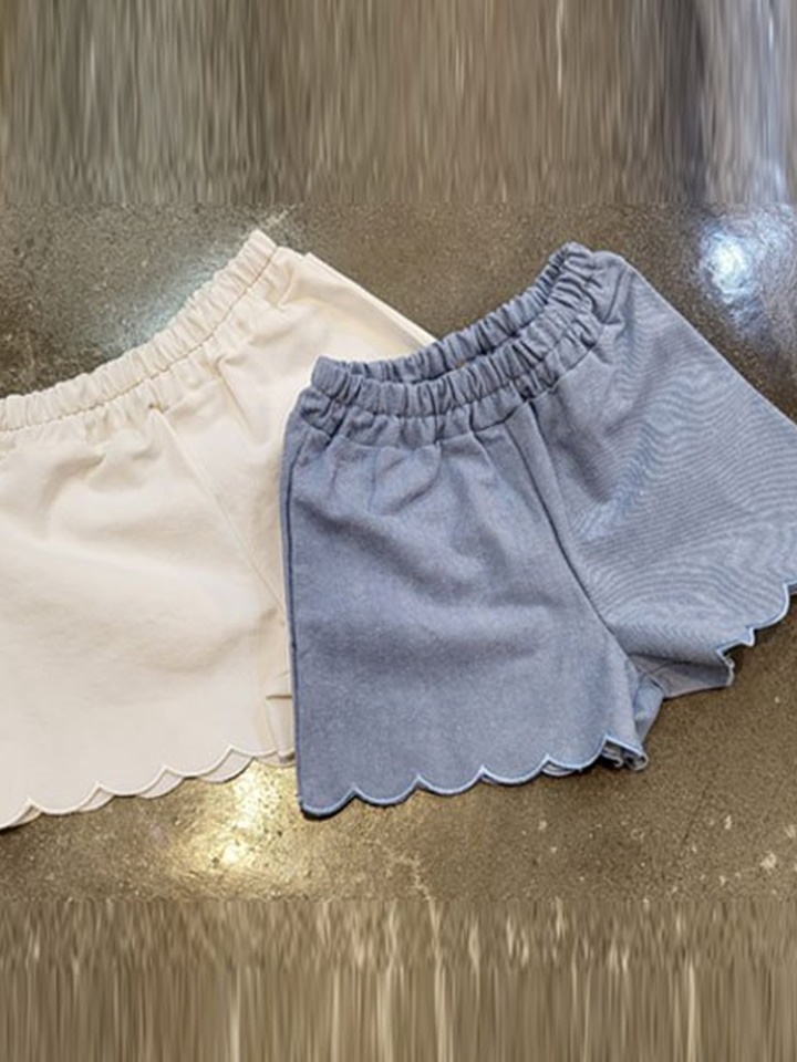 Wave Denim Shorts