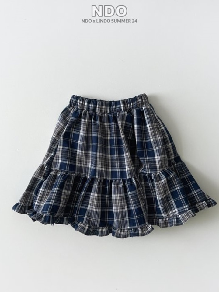 Check Long Skirt Check Long Skirt
