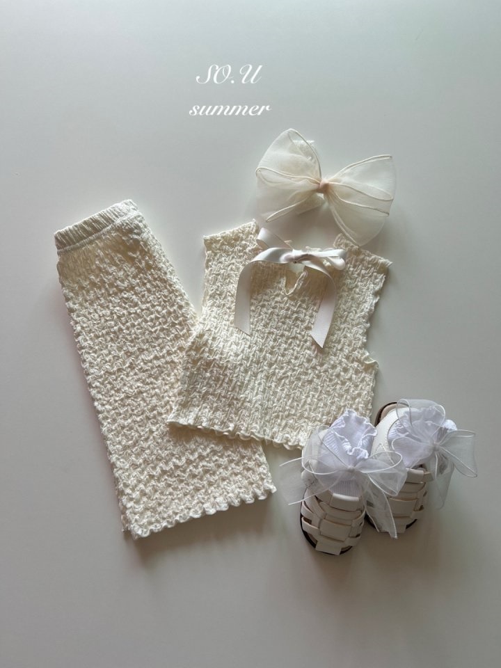 Crumpled Top Bottom Set Crumpled Top Bottom Set