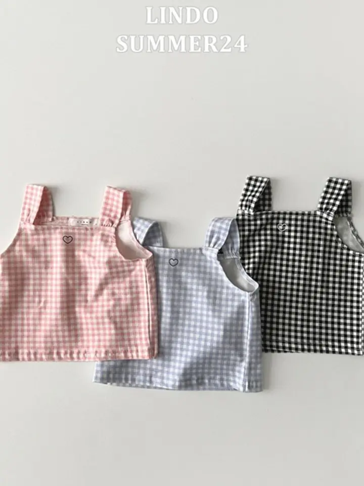 Mini Check Sleeveless Tee Mini Check Sleeveless Tee