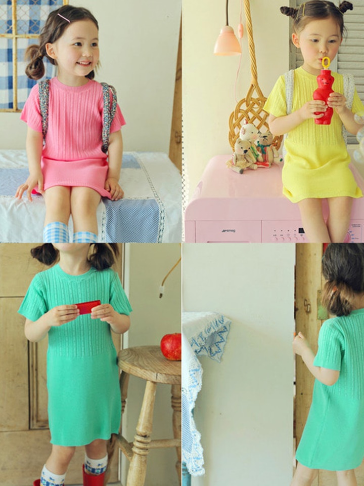 Macaroon Knit One-Piece
