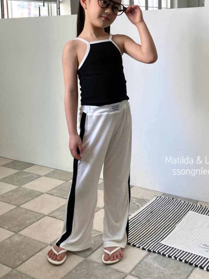 Label Rib Color Pants Label Rib Color Pants