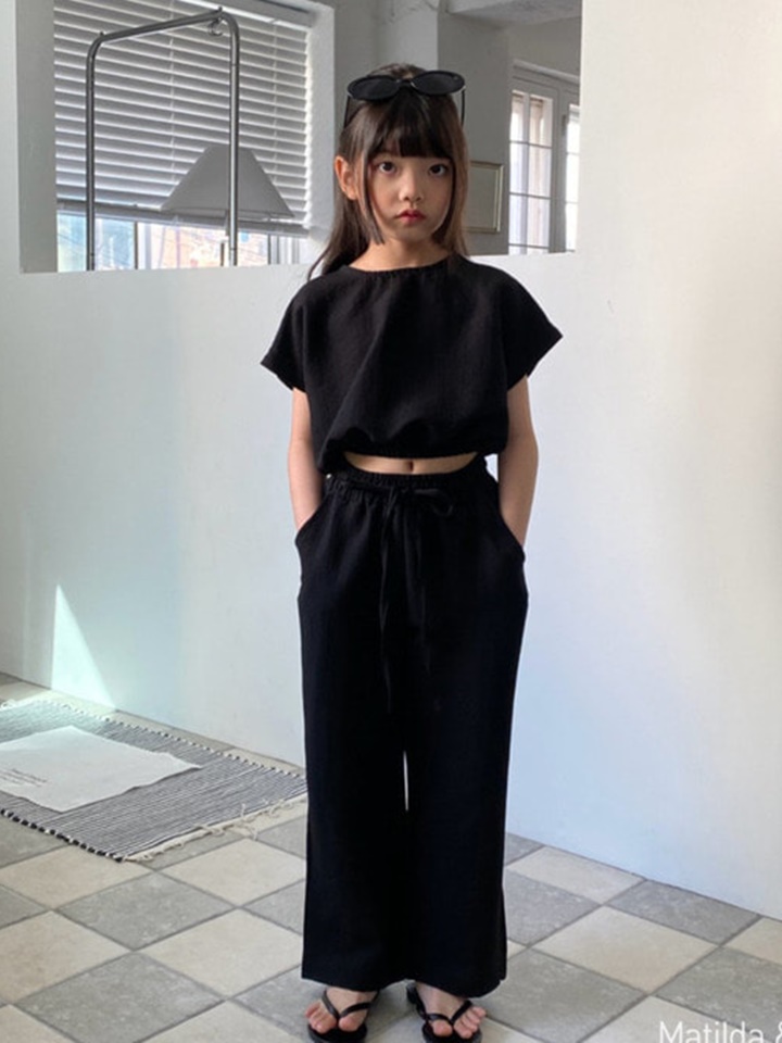 L Wide Pants Top Bottom Set L Wide Pants Top Bottom Set