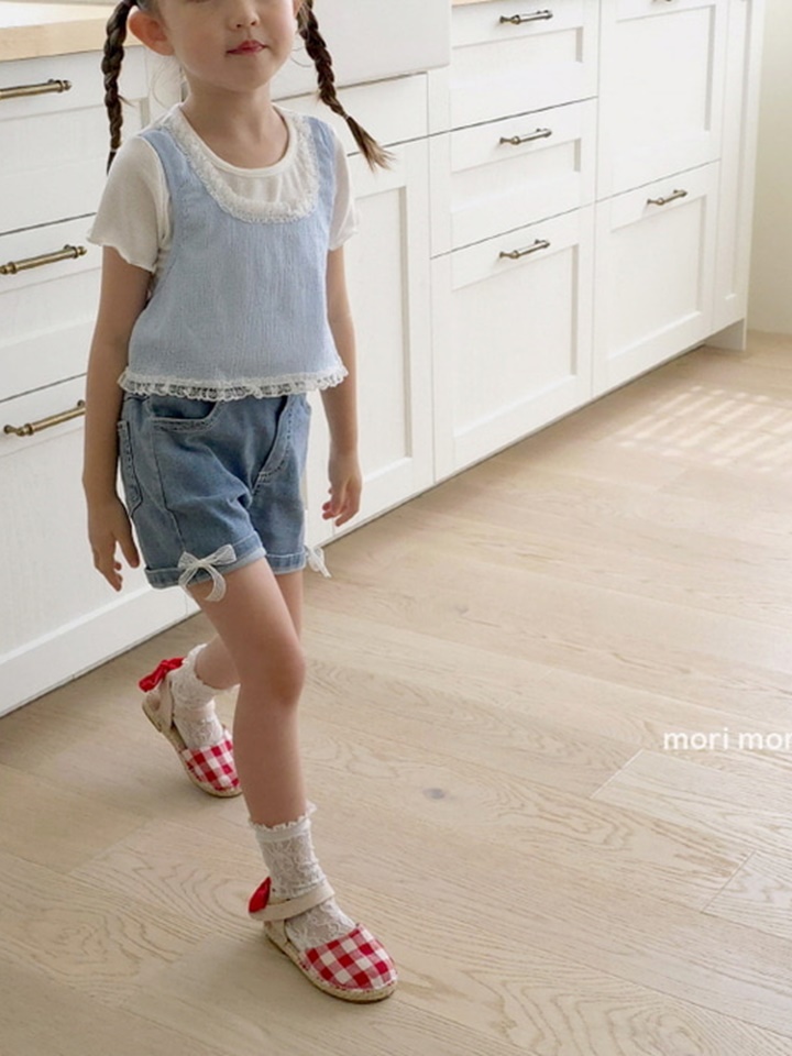 Denim Ribbon Pants Denim Ribbon Pants