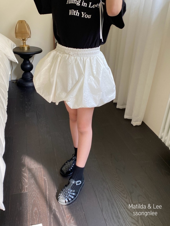 Glossy Balloon Skirt