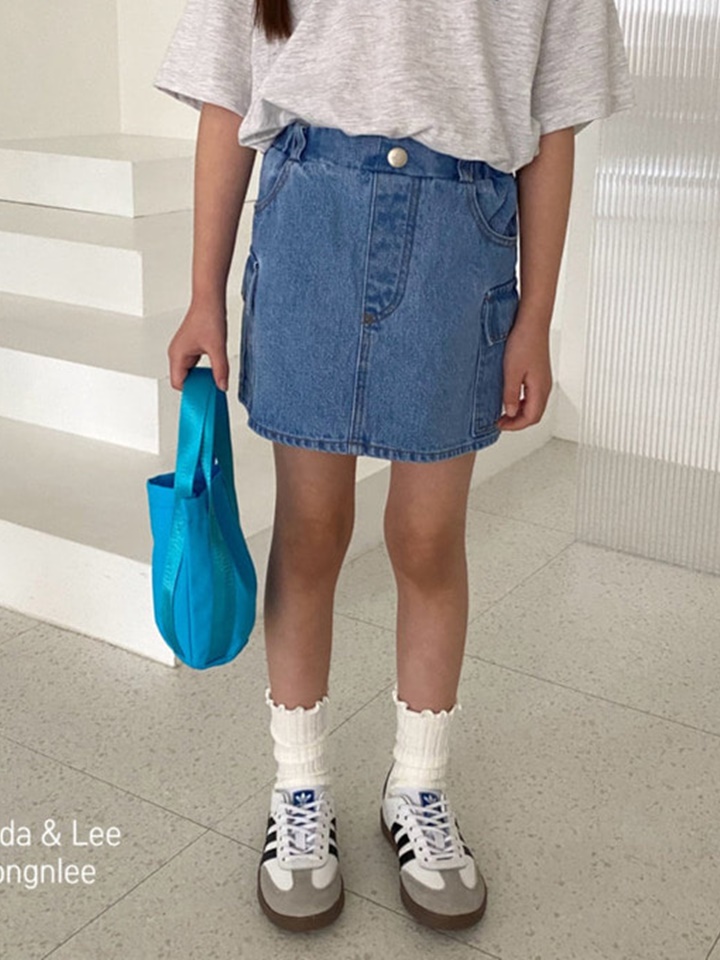 Cargo Denim Skirt Cargo Denim Skirt
