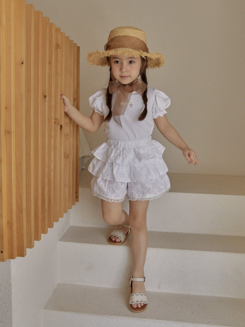 A-Market - Korean Children Fashion - #Kfashion4kids - Cuty Ribbon Tee - 3