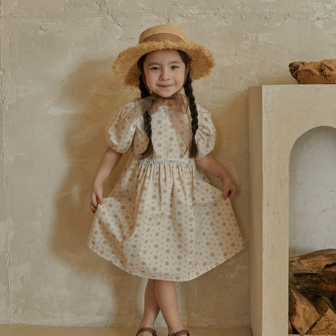 A-Market - Korean Children Fashion - #childrensboutique - Flower Bbing One-Piece
