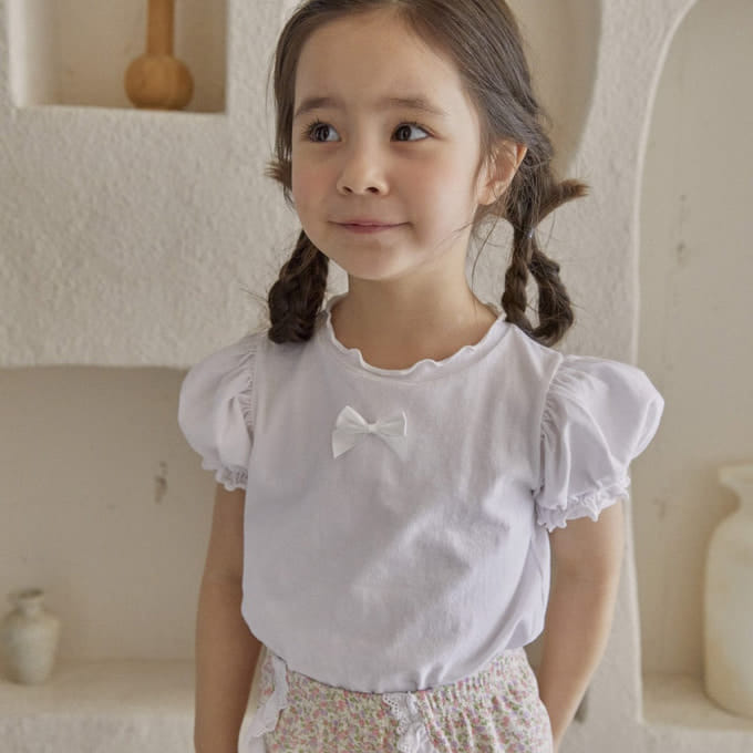 A-Market - Korean Children Fashion - #kidsstore - Cuty Ribbon Tee