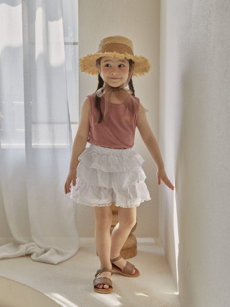 A-Market - Korean Children Fashion - #littlefashionista - Ribbon Kan Kan Skirt Pants - 5