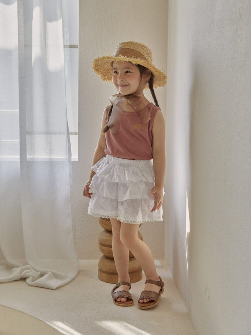 A-Market - Korean Children Fashion - #minifashionista - Stitch Sleevless Tee - 6
