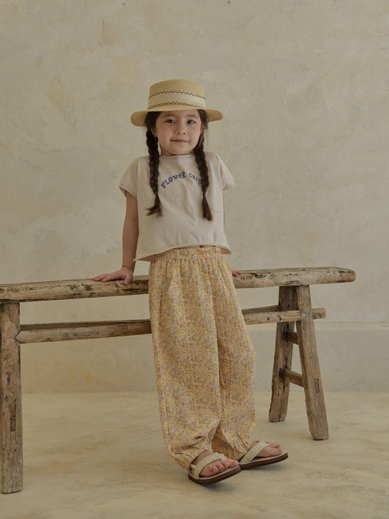 A-Market - Korean Children Fashion - #magicofchildhood - Flower Crop Tee - 4