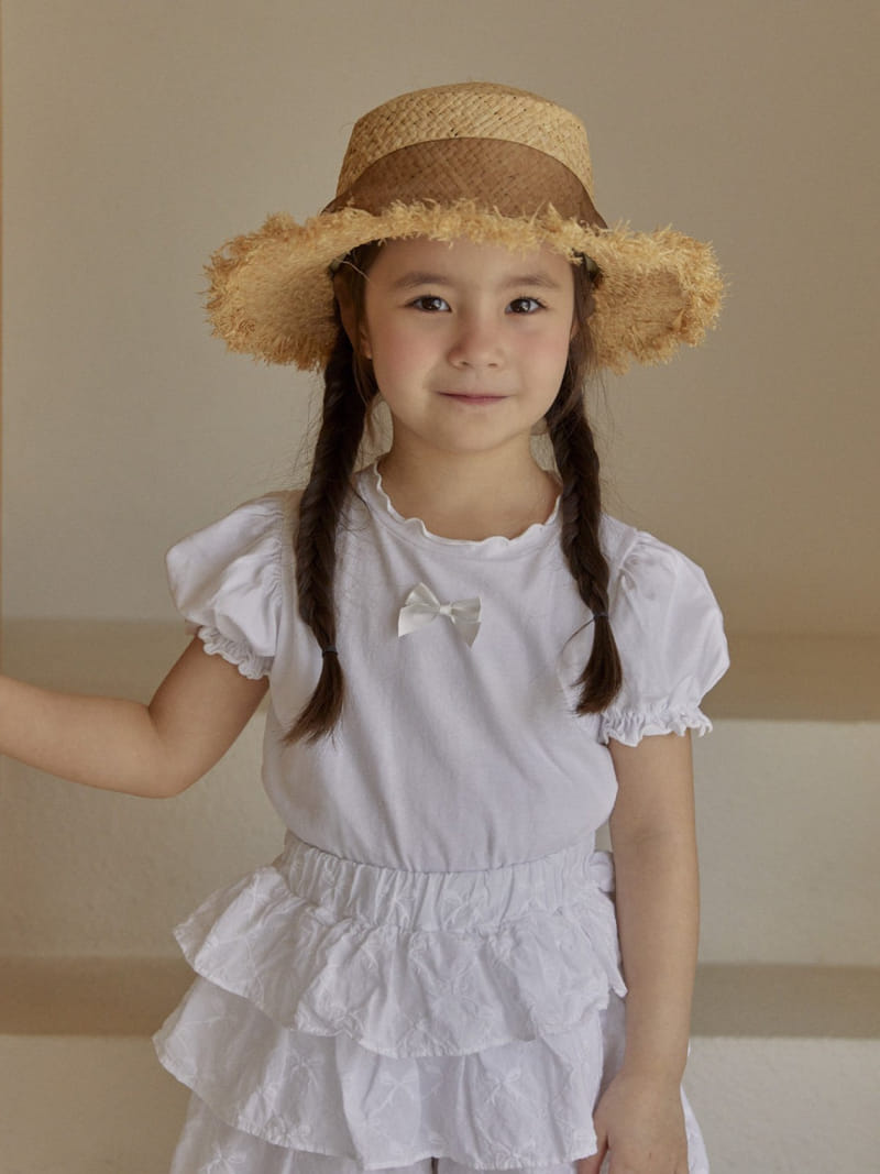 A-Market - Korean Children Fashion - #toddlerclothing - Cuty Ribbon Tee - 9