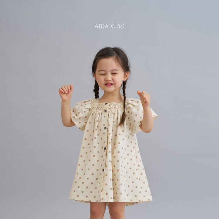 Aida - Korean Children Fashion - #discoveringself - Dotted Two-Way One-Piece - 10