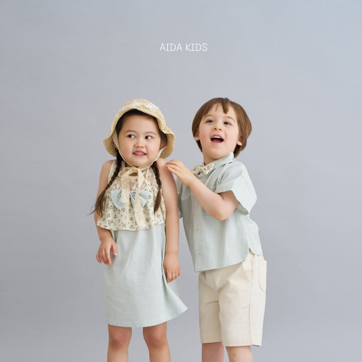 Aida - Korean Children Fashion - #discoveringself - Off-the-Shoulder One-Piece - 9