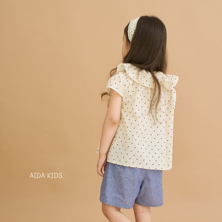 Aida - Korean Children Fashion - #discoveringself - Dot Frill Blouse - 3