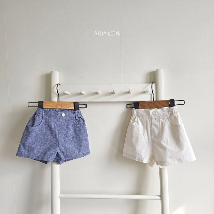 Aida - Korean Children Fashion - #discoveringself - Button Shorts