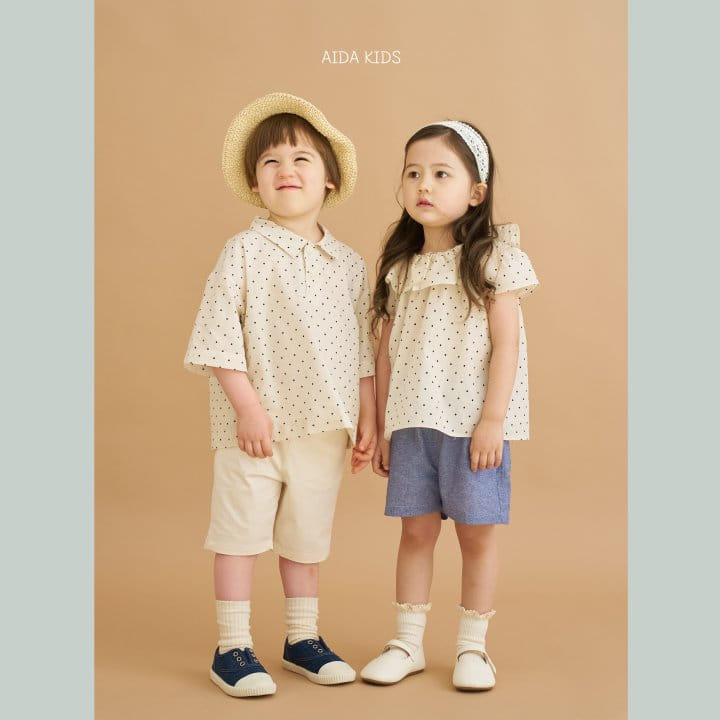 Aida - Korean Children Fashion - #discoveringself - Dot Frill Blouse - 4
