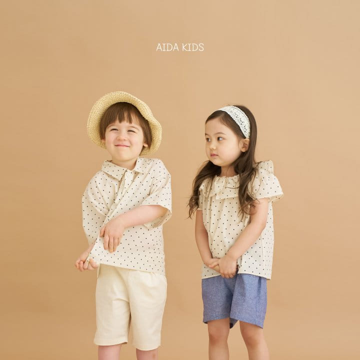 Aida - Korean Children Fashion - #kidsstore - Dot Frill Blouse - 6