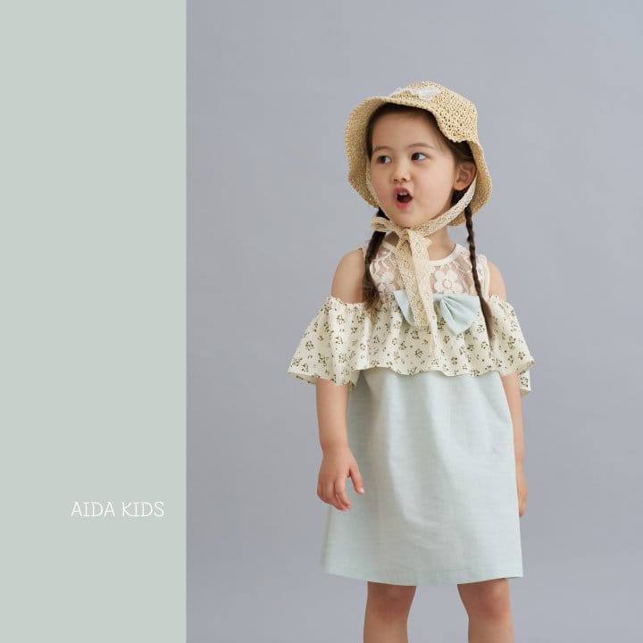 Aida - Korean Children Fashion - #magicofchildhood - Off-the-Shoulder One-Piece - 2