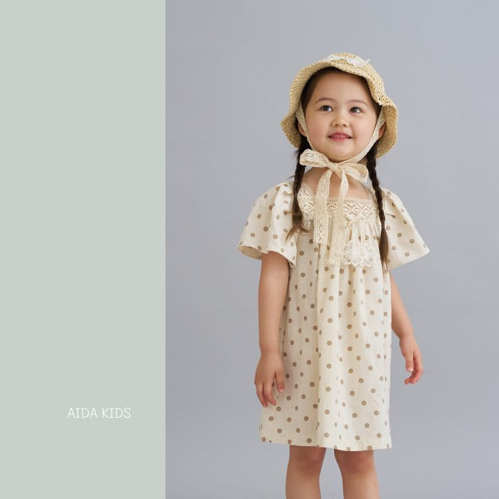 Aida - Korean Children Fashion - #prettylittlegirls - Dotted Two-Way One-Piece - 5