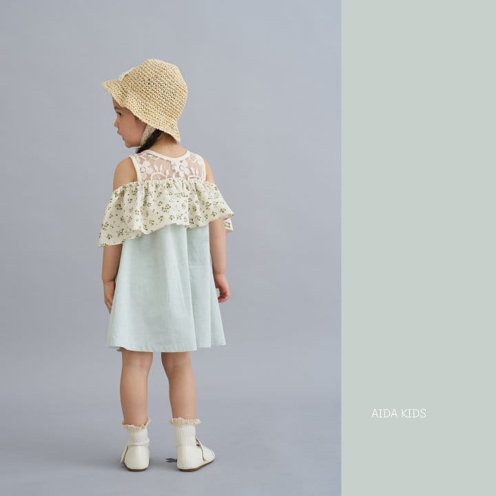 Aida - Korean Children Fashion - #minifashionista - Off-the-Shoulder One-Piece - 4