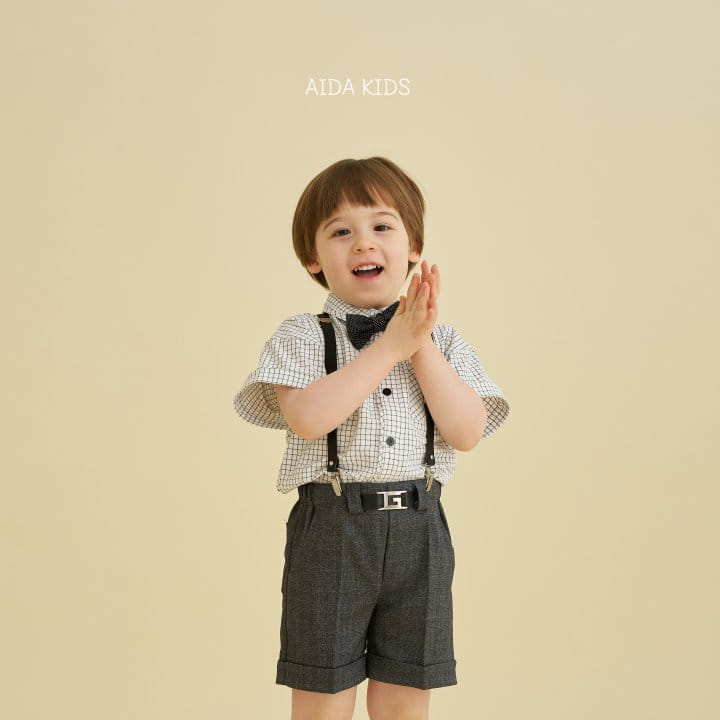 Aida - Korean Children Fashion - #stylishchildhood - glen middle pants - 10
