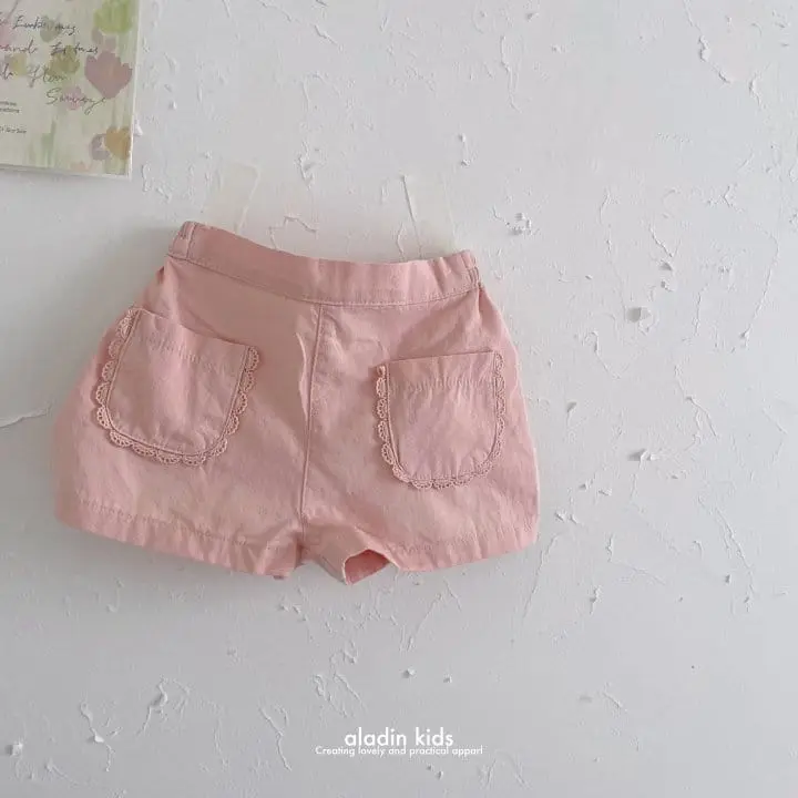 Aladin - Korean Children Fashion - #discoveringself - Lace Pocket Pants - 3
