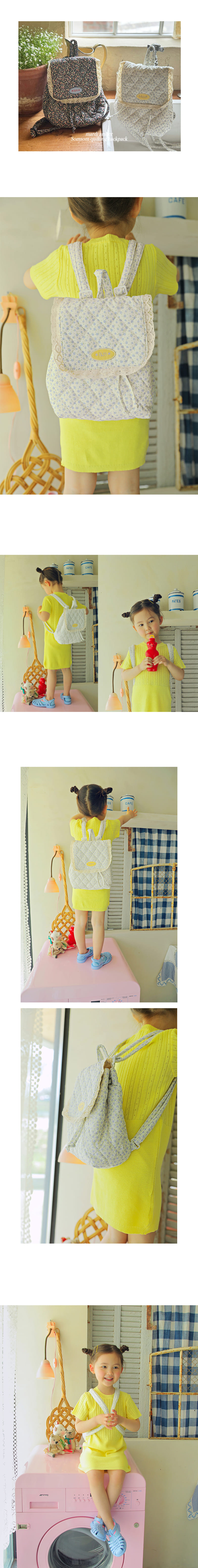 Amber - Korean Children Fashion - #fashionkids - Som Som Quilting Back Pack - 3