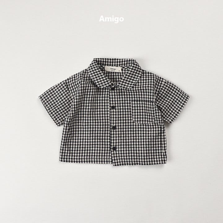 Amigo - Korean Children Fashion - #childofig - Gobang Check Shirt - 3