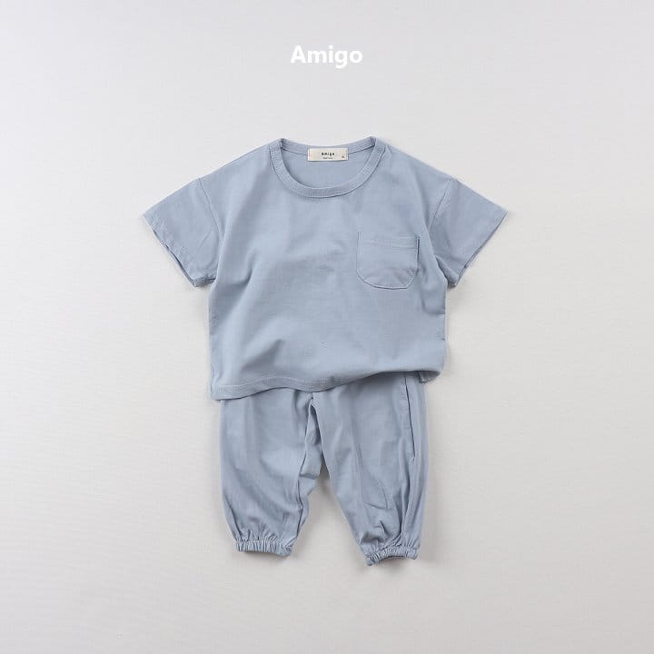 Amigo - Korean Children Fashion - #childrensboutique - Melbern  Top bottom Set - 8