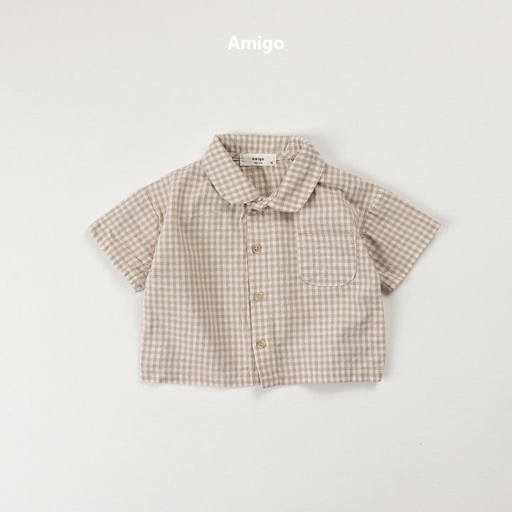 Amigo - Korean Children Fashion - #childofig - Gobang Check Shirt - 4