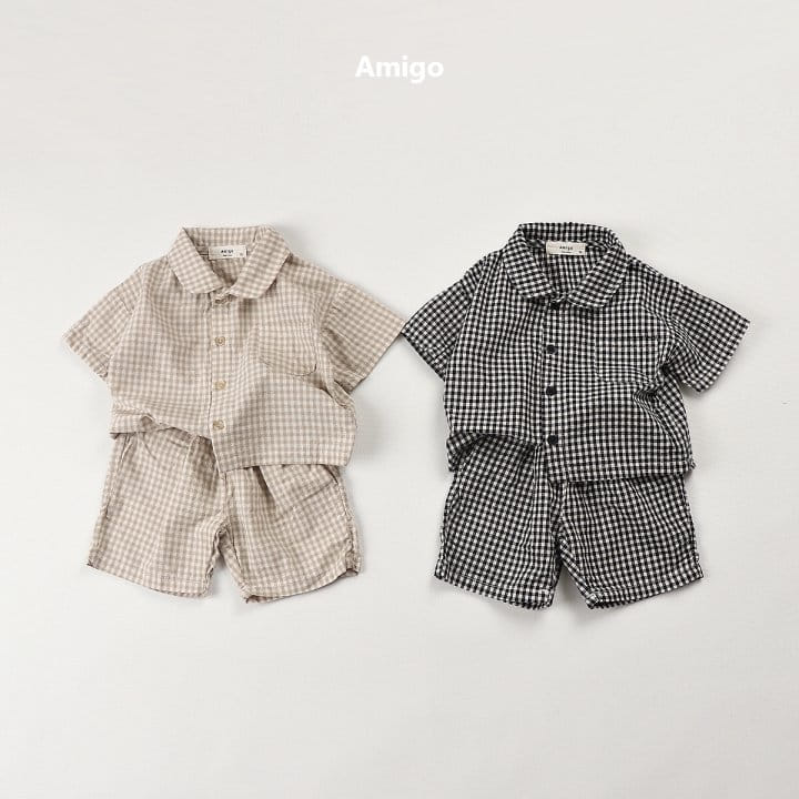 Amigo - Korean Children Fashion - #designkidswear - Gobang Check Shirt - 5