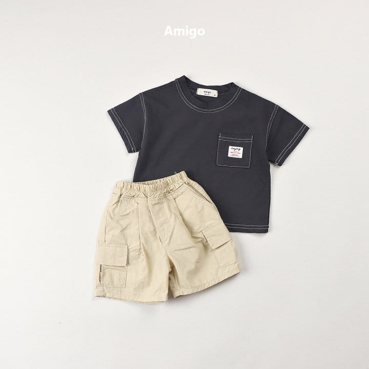 Amigo - Korean Children Fashion - #kidsshorts - Bear Label Tee - 10