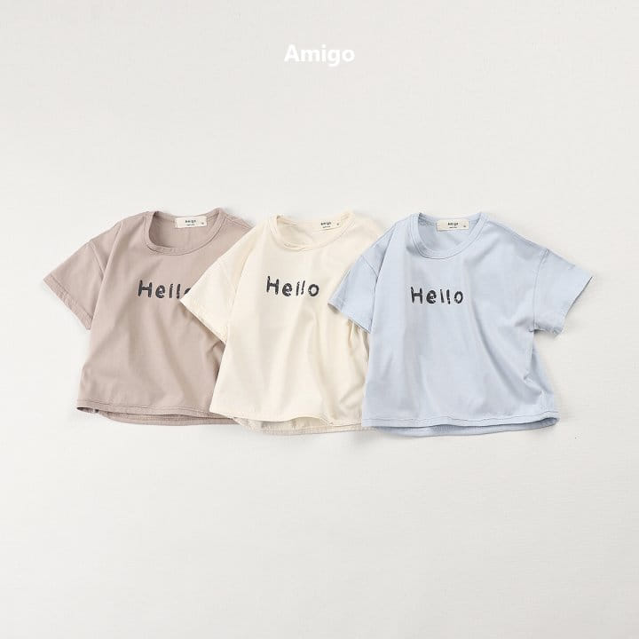 Amigo - Korean Children Fashion - #kidsstore - Hello Tee