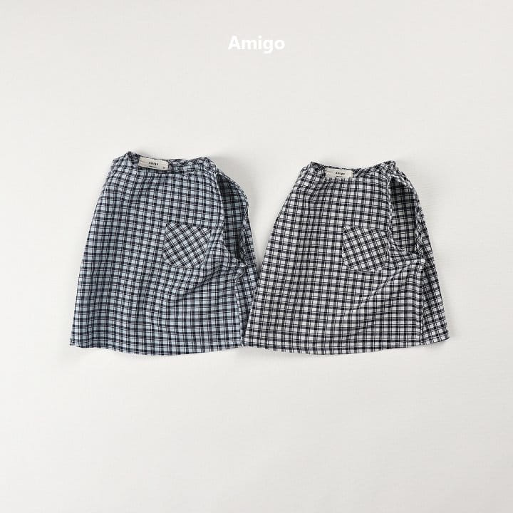 Amigo - Korean Children Fashion - #kidzfashiontrend - Double Check Sleeveless Tee