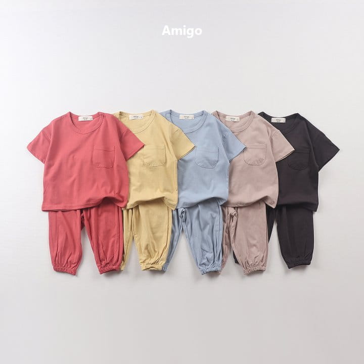Amigo - Korean Children Fashion - #magicofchildhood - Melbern  Top bottom Set