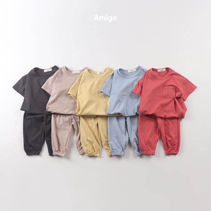 Amigo - Korean Children Fashion - #minifashionista - Melbern  Top bottom Set - 2