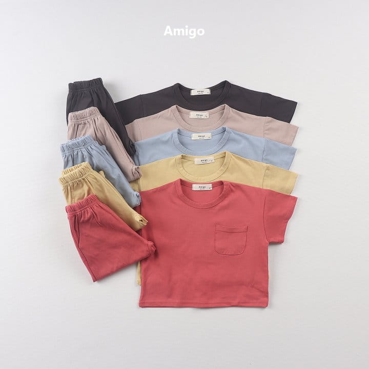 Amigo - Korean Children Fashion - #prettylittlegirls - Melbern  Top bottom Set - 3